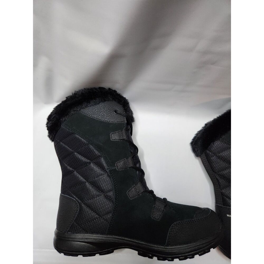 Columbia Ice Maiden II Waterproof Winter Boots Women’s 8.5 Black - Picture 5 of 10